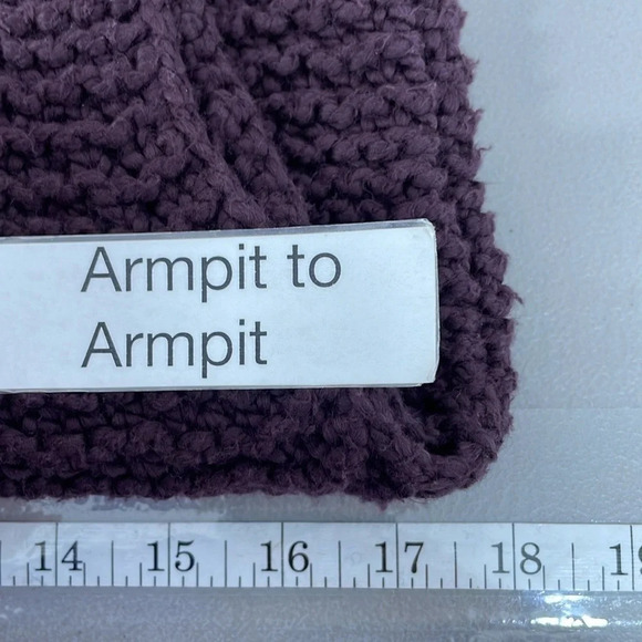 Fenn Wright Manson Vest Women's L Large Purple Crochet Cotton Ribbon - Picture 15 of 15